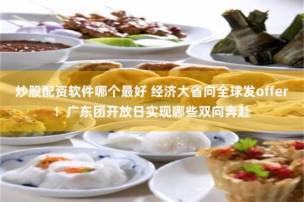 炒股配资软件哪个最好 经济大省向全球发offer！广东团开放日实现哪些双向奔赴