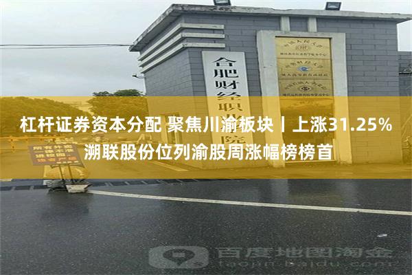 杠杆证券资本分配 聚焦川渝板块丨上涨31.25% 溯联股份位列渝股周涨幅榜榜首
